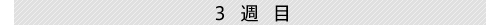 3週目