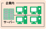 イントラネット。企業内。サーバー。