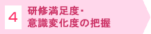 研修満足度・意識変化度の把握