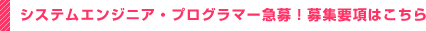 システムエンジニア・プログラマー急募！募集要項はこちら