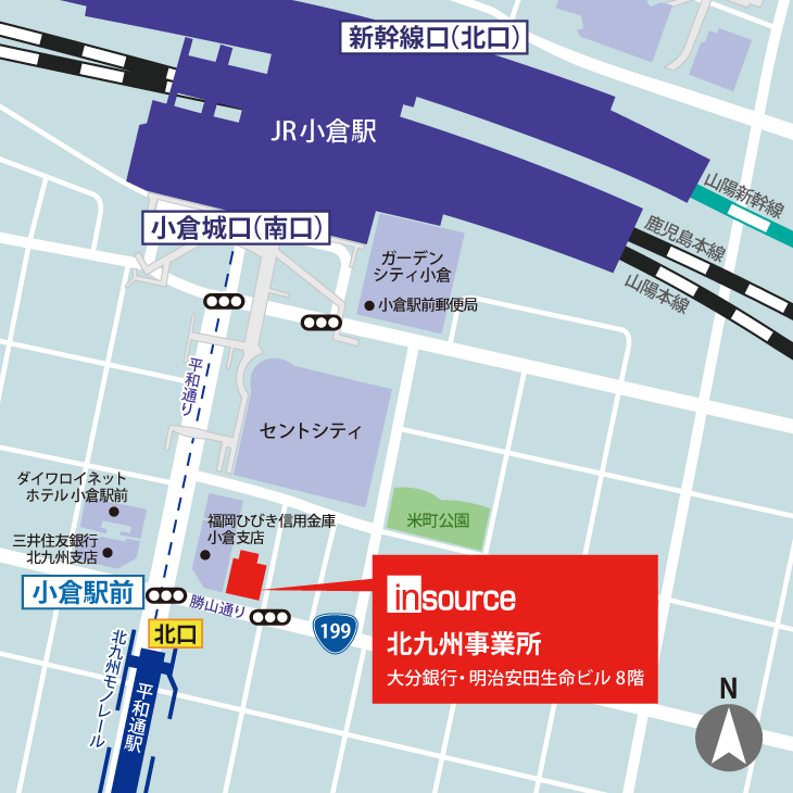 北九州事業所マップ