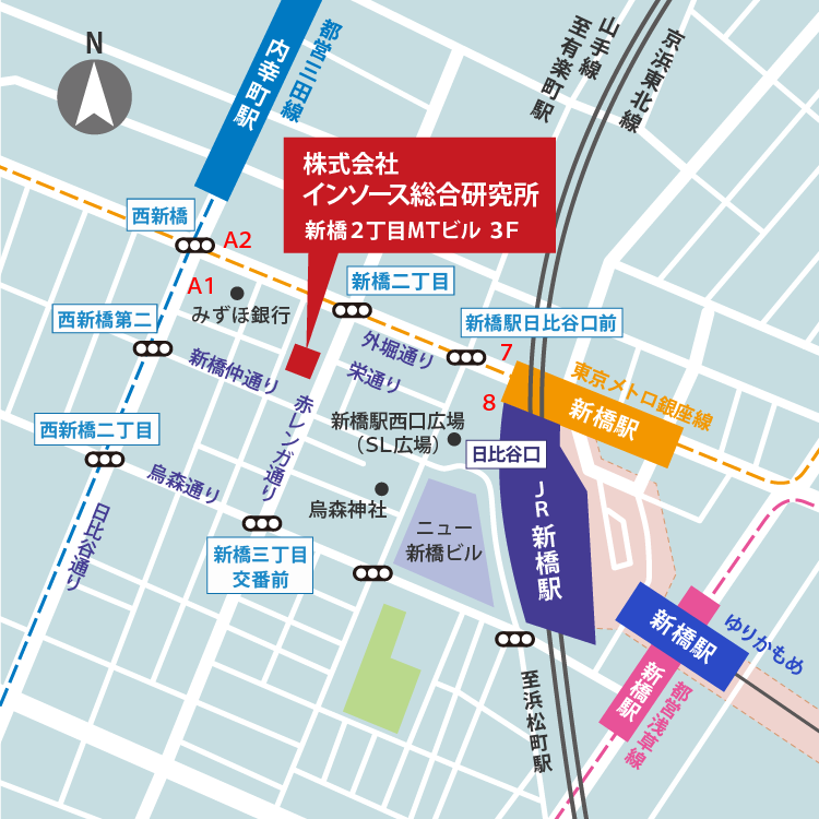 株式会社インソース総合研究所マップ