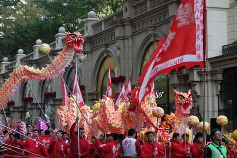 香港の正月の様子