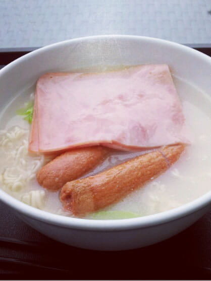 ham and sausage ラーメン