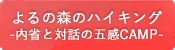 よるの森のハイキング-内省と対話の五感CAMP-