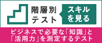 階層別テスト　ビジネスで必要な「知識」と「活用力」を測定するテスト