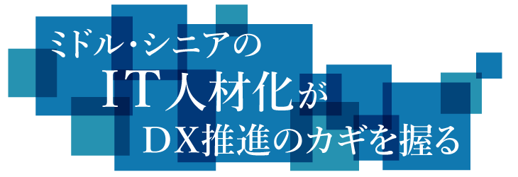 ミドル・シニアのIT人材化がDX推進のカギを握る