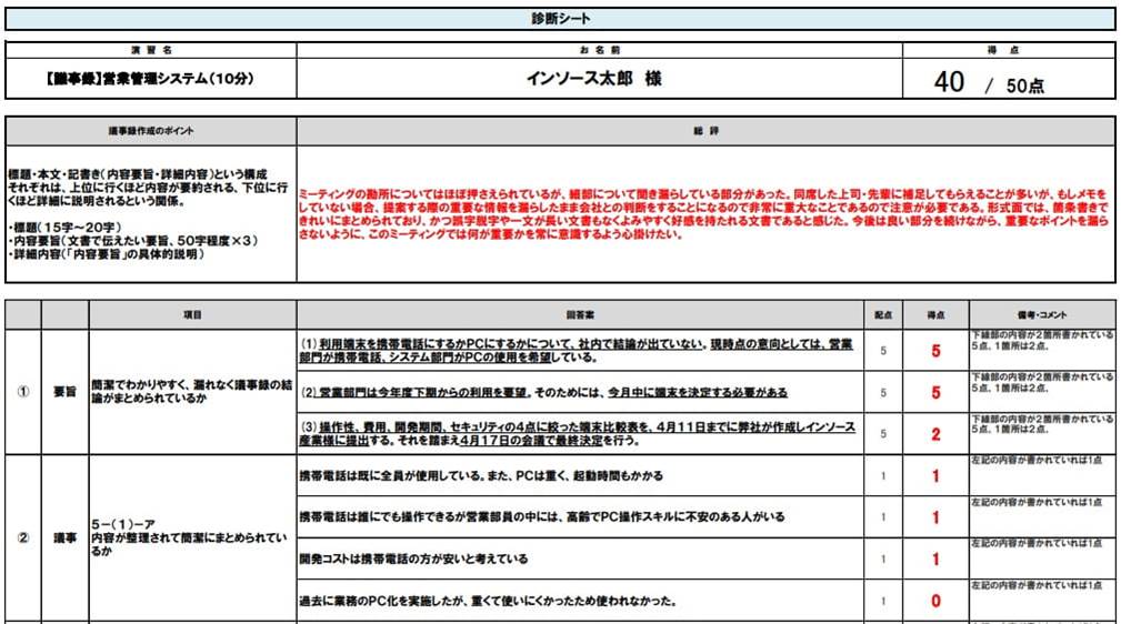 成果物サンプル