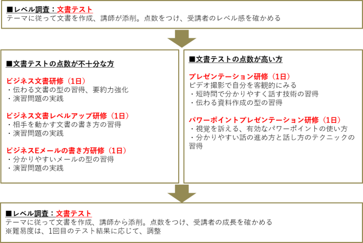 文書添削とレベル別研修を組み合わせた伝える力強化プラン 現場で使える研修ならインソース